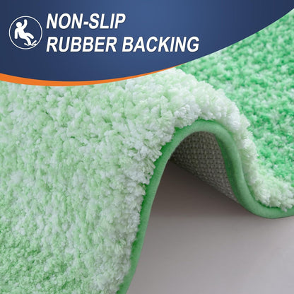 OLANLY Bathroom Rugs - Extra Soft Microfiber Mat 36x24 | Quick Dry & Machine Washable, Green