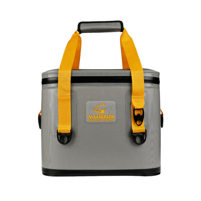 Yukon Outfitters 30 Can Tech Cooler Bag, 54-Liter Durable TRU Welded Leakproof Insulated Outdoor Camping Boating Meal & Drink Lunchbox w/Airtight Zippers, Padded Carry Handle & Shoulder Strap