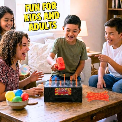 Wack A Balloon Pop Game for Kids and Family Interactive Balloon Popping Board Activity Tabletop Party Play for Family Night Birthday Gift Ages 4+