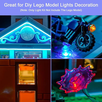Upgraded Led Light Kit Compatible with Lego X-Men: The X-Mansion Building Set Lights Decoration Compatible with Lego 76294 Best Gifts for Adults (Model Not Included)