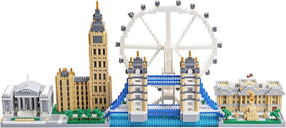 New Architecture London Skyline Building Set - Fun &amp Satisfying Model Kit with 3430pcs - Gift for Adults 14+ - Micro Mini Blocks