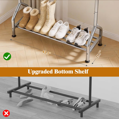 EAGMAK Heavy Duty Clothing Racks for Hanging Clothes 720 Lbs and Sturdy Clothing Racks