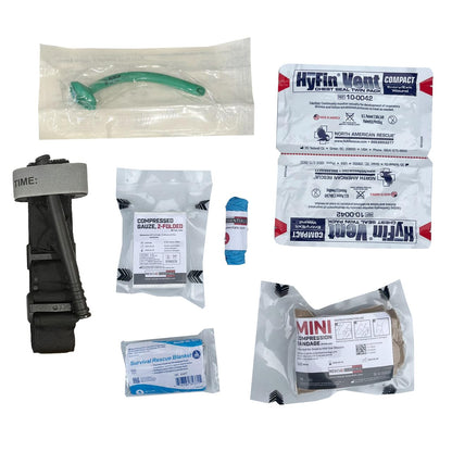 Rescue Essentials Mini Rip-Away IFAK with Contents (Black)