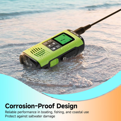 Retevis EZTalk 4S IP68 Waterproof Walkie Talkies, GMRS Long Range Emergency Two Way Radio, Floating, 2000mAH Rechargeable, NOAA Weather Alerts, Sturdy and Durable, for Salt Water