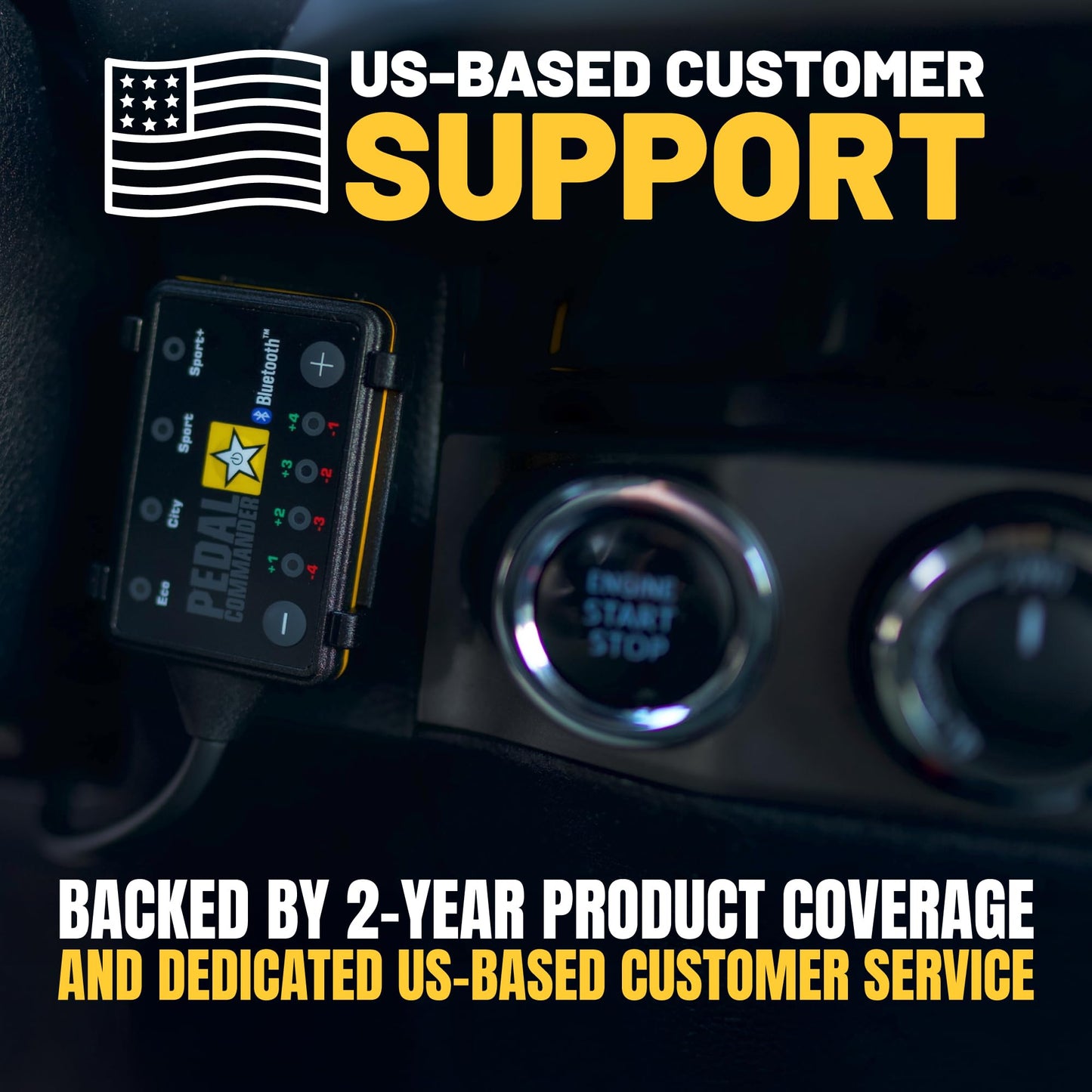 PEDAL COMMANDER for Toyota Tundra 2007-2021 Throttle Response Controller - Plug-and-Play, 4 Driving Modes, App Control - Towing Hauling Off-Road TRD Pro Sport Upgrade