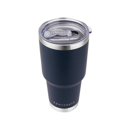 Ezhydrate 30oz Tumbler with Lid - Stainless Steel Vacuum Insulated Coffee Travel Mug, Double Wall, Durable, Leak Proof, BPA Free, Ice Coffee Thermal Cup, Navy Blue