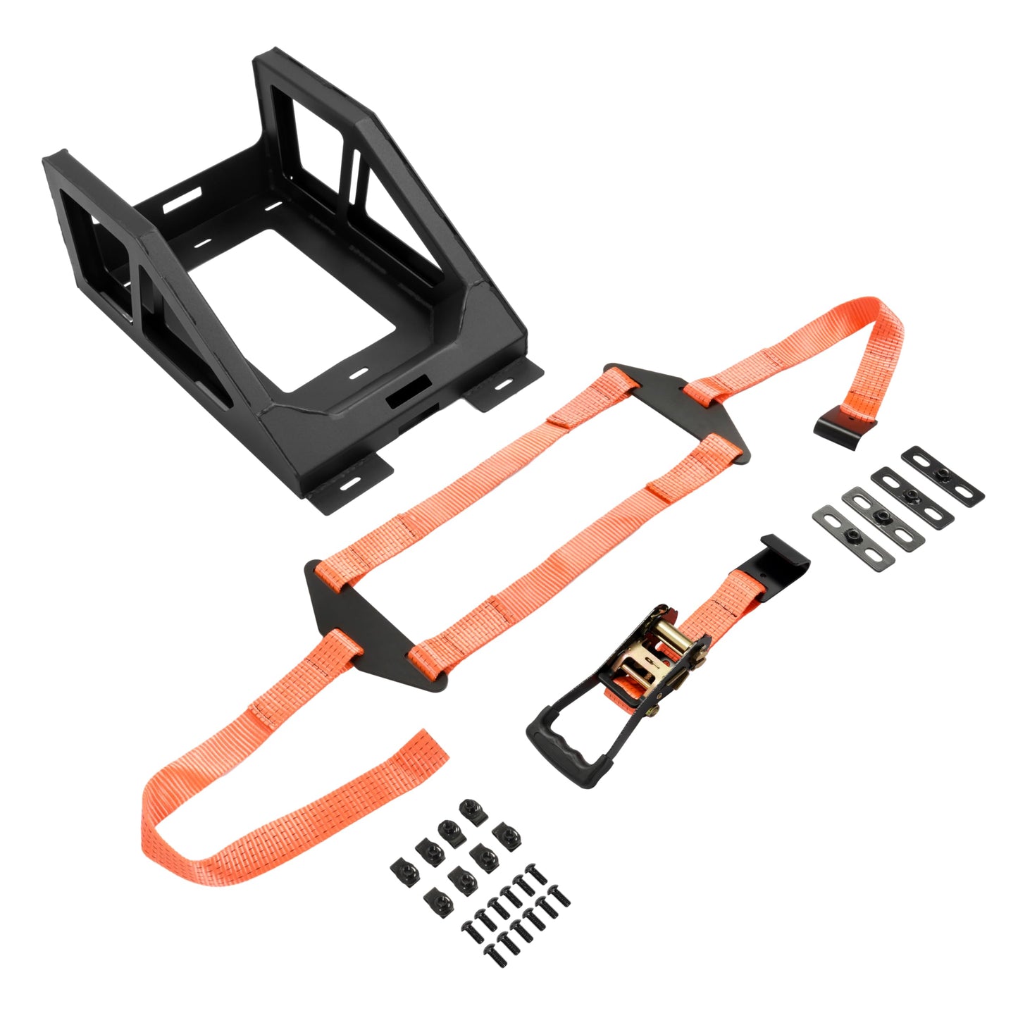 ALMULOO Adjustable Bed Mount Spare Tire Carrier for 2004-2024 Ford F-150, GMC Sierra, Chevy Silverado, Ram 1500, Toyota Tacoma & More Pickup Trucks - Fits 33" to 40" Tires - Heavy Duty Steel