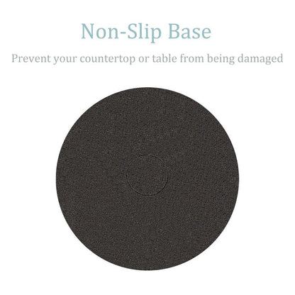 Black Standing Paper Towel Holder for Kitchen& Bathroom Countertop,Under Counter, Table Or BBQ, Standard or Jumbo-Sized Roll Paper (with Stainless Steel Base)