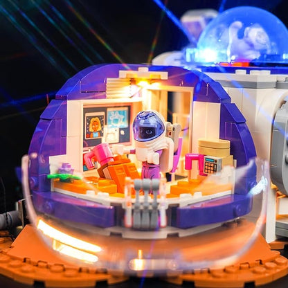 VONADO LED Light Kit Compatible with Lego Mars Space Base and Rocket 42605 (Lights Only No Models) Creative Lighting Set Accessories Compatible with Lego 42605 Building Set