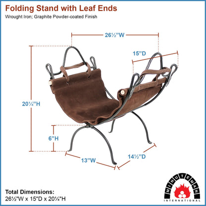 Minuteman International Log Carrier & Stand, Leaf End