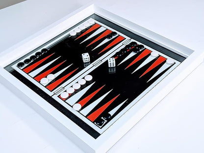 Real Glass Top Game Board with Chess Checkers Backgammon Ludo (Caribbean &amp Indian) Chausar Pachisi Tic-Tac-Toe Snakes and Ladders and a Drinking Dice Board Game.
