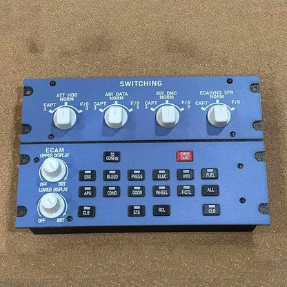 Flight Simulator Controller A32X ECAM Home Cockpit Panel for MSFS 2020/2024 FE-NIX FB-W on Windows Plug-and-Play Display Unit