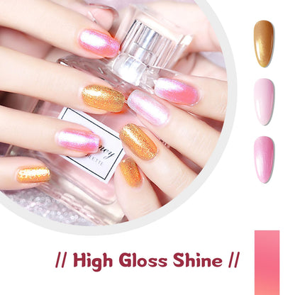 JODSONE Gel Nail Polish Kit with U V Light 32 Colors Gel Polish Nail + 4 Functional Adhesive Bottles Kit Soak Off Manicure Tools Gifts for Women