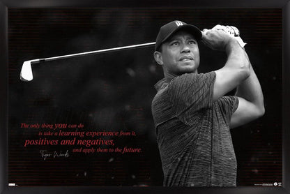 Trends International Tiger Woods - Future Wall Poster, 14.725" x 22.375", Black Framed Version