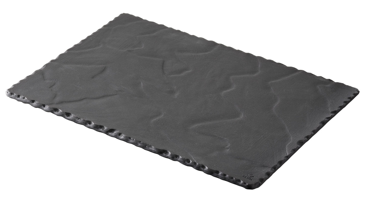 Revol 641001 11.75 by 7.75" Rectangular Plate, Matt Slate Style