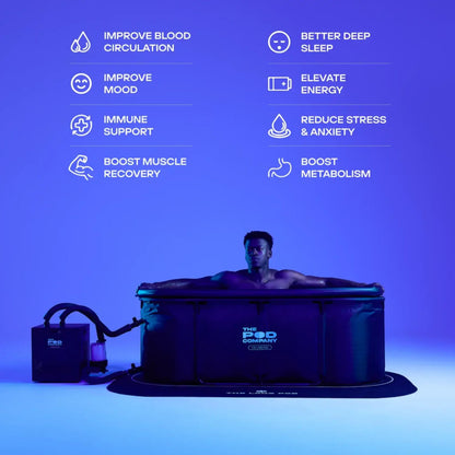 The Pod Company Pro Water Chiller – 0.5 HP – Ultra Fast 39°F Cooling for Cold Plunge Tubs – High-Power System for Heavy Use & Hot Climates – Compatible with Ice Pod & Long Pod