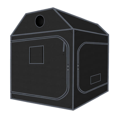 5x5 Grow Tent, 60"x60"x72" Roof Cube Plant Grow Tent, Indoor Growing Tent with Observation Windows, Lightproof Roof Cube Tent with Floor Tray, Mylar Hydroponic Tent