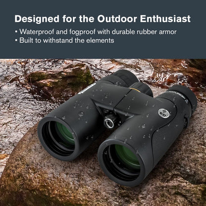 Celestron – Nature DX ED 8x42 Premium Binoculars – Extra-Low Dispersion Objective Lenses – Outdoor and Birding Binocular – Fully Multi-Coated with BaK-4 Prisms – Rubber Armored, Fogproof, Waterproof