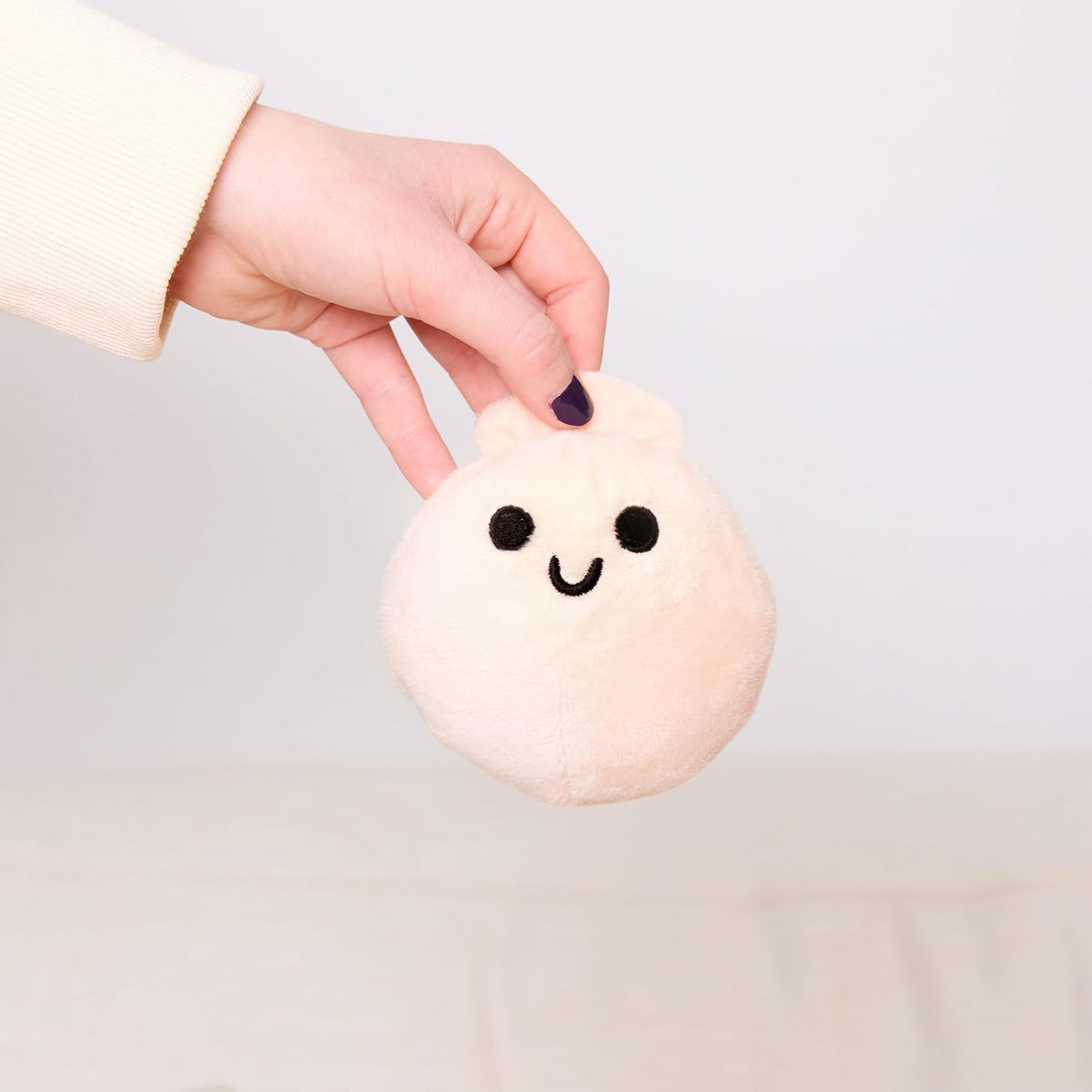 Relatable Emotional Support Dumplings | Cuddly Plush Stuffed Animals Set - 5 Toy Collection with Basket