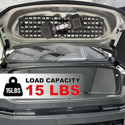 TRUCFUSION Front Trunk Molle Panels Compatible with Tesla Cybertruck 2023-2025, Aluminum Alloy Tools Organizer