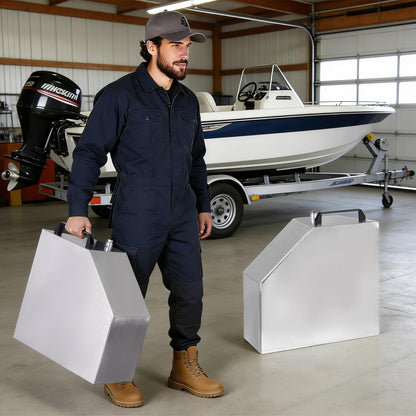 Oxphanor Boat Float Pods Pair Fits 17‘ - 18’ Boats, Portable Buoyancy Pods for Pontoon, Jon & Fishing Boats, Easy Install, UV Resistant