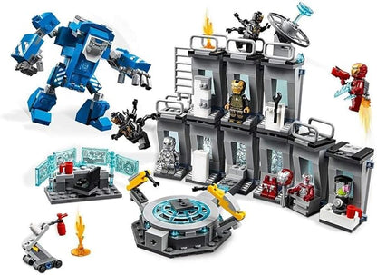 LEGO Marvel Avengers Iron Man Hall of Armor 76125 Building Kit - Marvel Tony Stark Iron Man Suit Action Figures (524 Pieces)