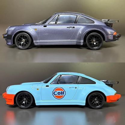 Skymaker Porsche 911 RC Drift Car 1/18 RWD (Blue) | Metal Tires 2.4GHz Remote &amp Gyro for Adults