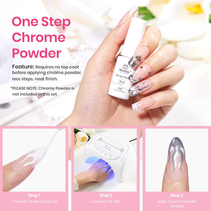 Beetles Nail Stamp 3Pcs Silicone French Tip Nail Stamp Kit with Replacement Nail Stamper Heads and Scrapers Soft Silicone Nail Printing Tool for Home Manicure Diy Nail Art Salon Gifts for Girls
