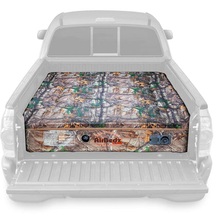 Pittman Outdoors AirBedz Mattress – Truck Bed Air Mattress, 25% More Coverage, Built-in Rechargeable Pump, Carry Bag & Repair Kit - Full-Size 8’+ Long Bed, Realtree Camouflage, PPI-401
