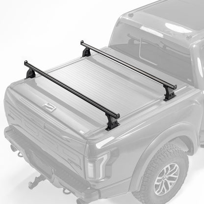 KOKSHELY 71.3’’ Adjustable Truck Bed Rack Cross Bars(2-Pack) for Full-Size Trucks, T-Slot Tonneau Cross Bars| Aluminum Cross Bar with Top Slide Mount | Compatible with Kayak Racks, Bike Racks & More