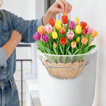Adjustable Height Plant Risers for Pots, Rustproof Stainless Steel Riser with 4Hooks, Chain Pot Fillers for Tall Round Planters Potted Home Soil