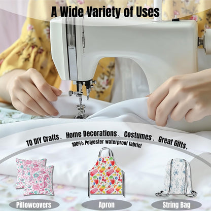 3D Floral Fabric by The Yard Wild Blooming Flowers Decor No Stretch Fabrics for Sewing Supplies Natural Botanical Peony Plants Soft Flannel Polyester Fabric for DIY Home Accents 1 Yard Pre-Cut,36"x59"