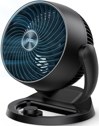 DREO 12-Inch Table Fan - 70ft Powerful Airflow, 25dB Quiet Operation, 120° Adjustable Tilt | Ideal for Home & Office