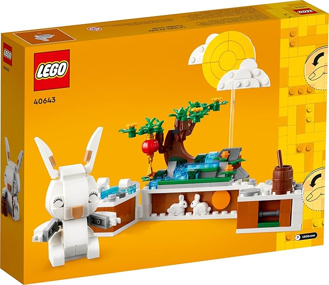 LEGO Jade Rabbit Building Toy Set Fun Bunny Display Piece or Family Building Activity Small Animal Toy for Boys and Girls Great Gift for Kids Ages 8 and Up 40643