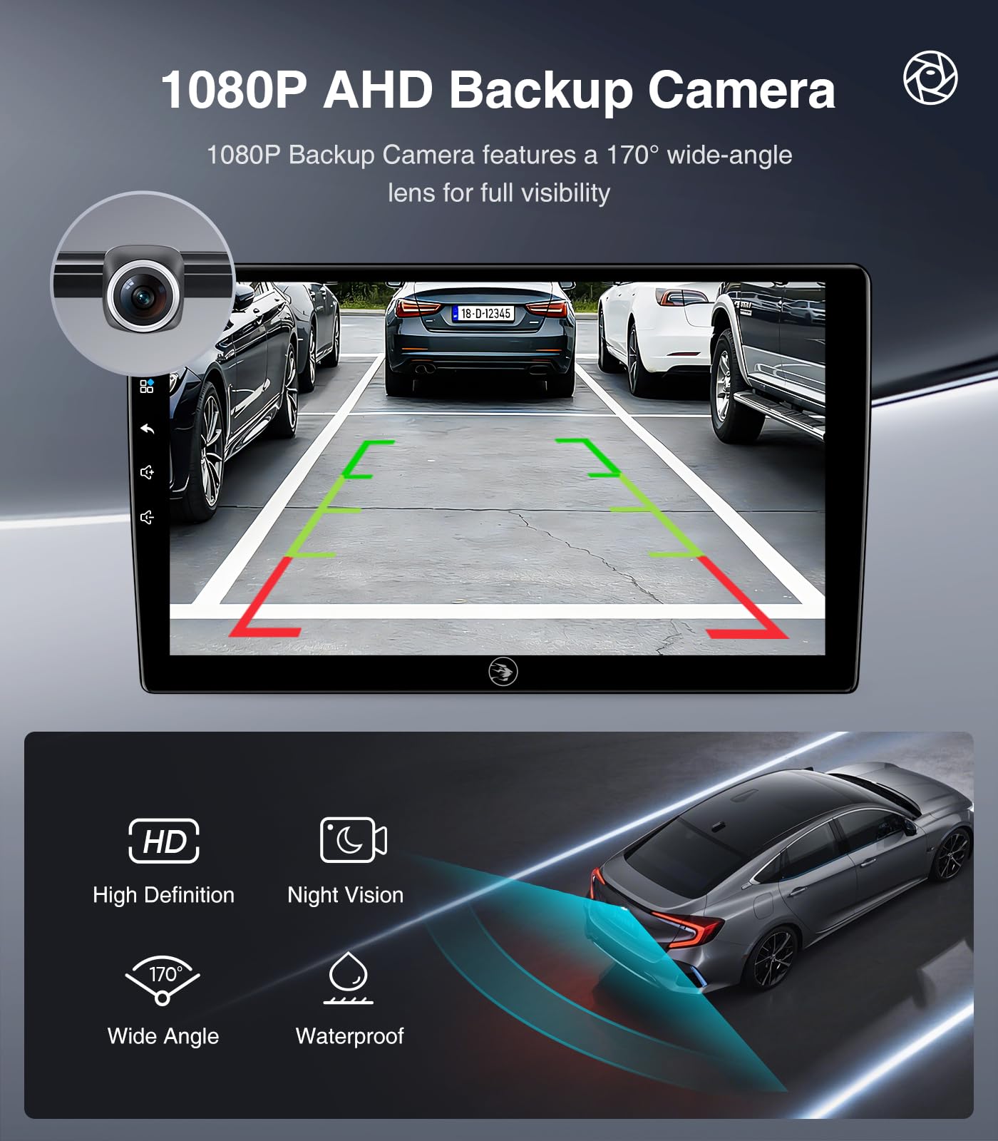 QLED Linux Car Stereo for Ford F150 2004-2008, F250 F350 2008-2016 - Fast Boot Wireless CarPlay & Android Auto Radio, AHD 1080P Backup Camera, Bluetooth, SWC, AM/FM, Dash Kit Replacement