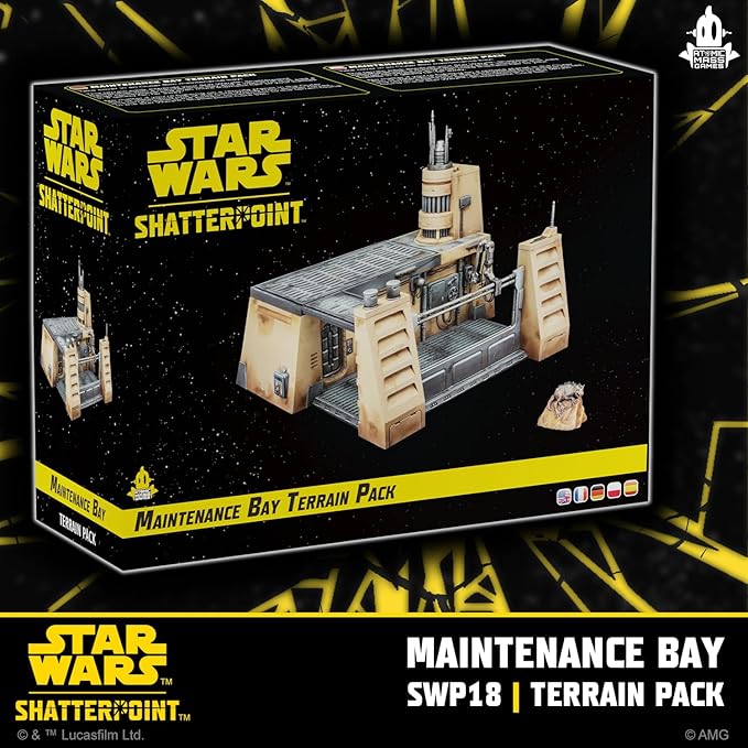 Star Wars Shatterpoint Maintenance Bay Terrain Pack - Enhance Gameplay! Tabletop Miniatures Game for Kids and Adults Ages 14+ 2 Players 90 Minute Playtime Made by Atomic Mass Games