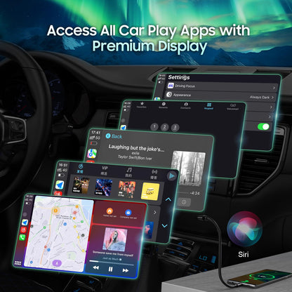 AJBDJY Car Radio Stereo Comatible with Je-ep Compass (2014-2016), 10 inch 1280x720P IPS HD Touchscreen Wireless Carplay Andriod Auto