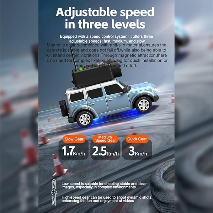 WL 1/64 Mini RC Car Full Proportional FPV RC Car with APP Auto-Pairing WiFi Module Control Camera Mini Racing Toys for Adults(RTR Version)