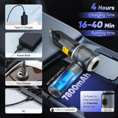 SakerPlus Telescopic Camping Lantern & Car Vacuum Portable