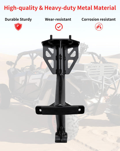 KEWISAUTO Heavy Duty Steel Rear Spare Tire Carrier for Can-Am Maverick X3 XDS XRS MAX Turbo RR 2017-2026 Accessories, One-Piece Spare Tire Mount Rack Holder