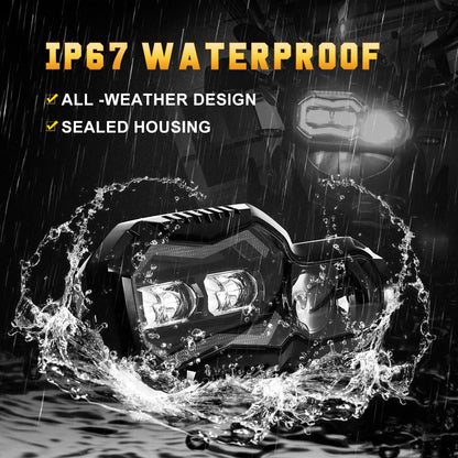 M MIBAHE LED Headlight High Low Beam with DRL LED Headlight Assembly Compatible with BMW F800GS F800GS Adventure F700GS F650GS