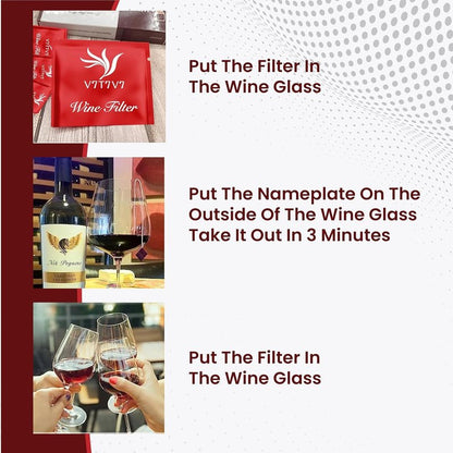 18 Pack Wine Filters, Wine Purifier To Remove Sulfite And Histamine, Wine Lover Accessories Valentine's Day Party Gifts for Men Women Him Mother Father Girlfriend Boyfriend Wife
