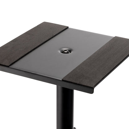 On-Stage SMS6600-P Hex-Base Monitor Stands Pair(Height-Adjustable Pedestal Studio Speaker Stands, Locking Pin, Hexagonal Base, Steel Construction, Nonslip Rubber Feet, Optional Floor Spikes, Black)