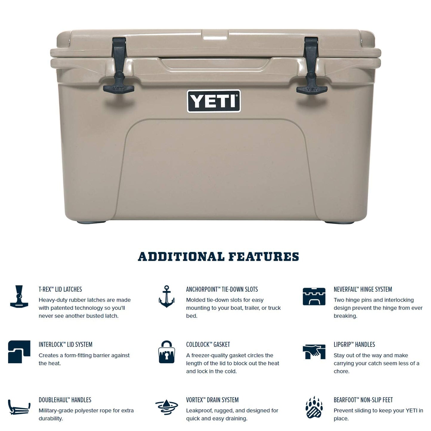 YETI Tundra 45 Cooler Desert Tan