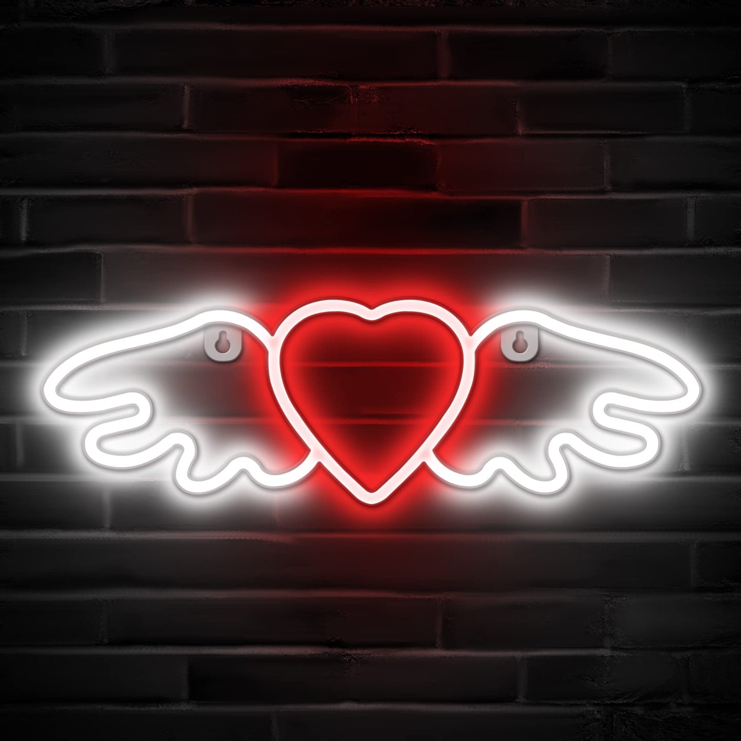 Lumoonosity Planet Neon Sign - USB Powered Saturn LED Light with On/Off Switch, Planet Led Sign for Wall Decor - Aesthetic Hanging Saturn Neon Light for Bedroom, Gaming Room