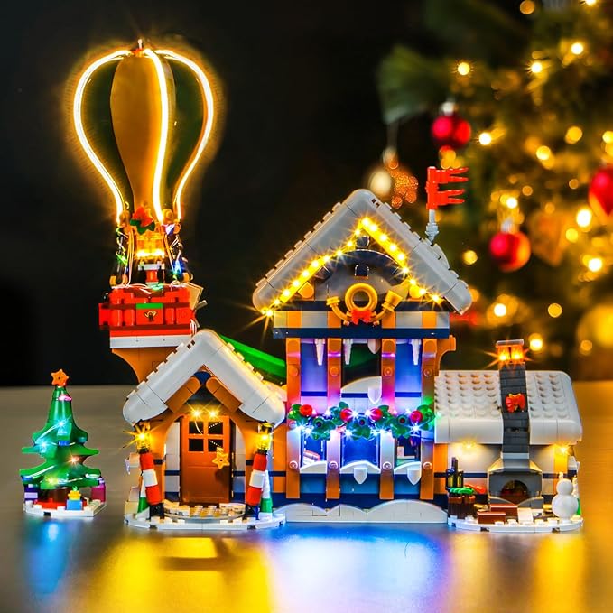 Upgraded Led Light Kit Compatible with Lego Santa's Post Office Building Set Lights Decoration Compatible with Lego 10339 (Model Not Included)