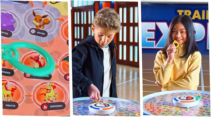 Pokemon Trainer Expert - Electronic Guessing Board Game Listen to The Game Master Clues to Identify 151 Different Pokemon Kids Ages 6+ 1-4 Players Brown Box Packaging