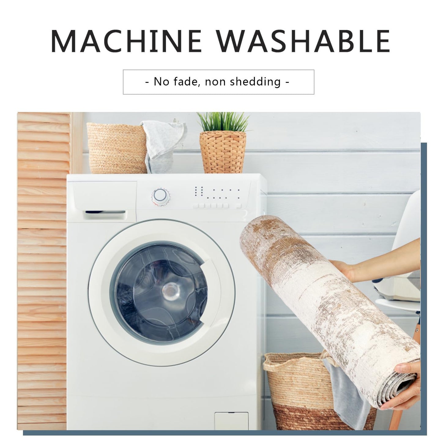famibay Hallway Runner Rug 10 ft，Modern Washable Rug Runners for Hallways Non Slip Soft Wool Carpet Runner Low Pile Modern Abstract Long Runner Rug for Hallway Kitchen Bathroom(Beige/Camel)