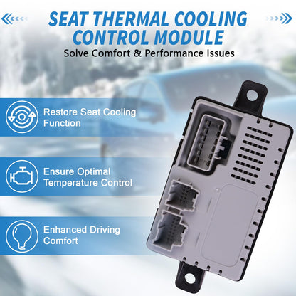 Upgraded Seat Thermal Cooling Control Module for Ford F-150 F-250 F-350 Mustang Edge MKS MKT Direct Replacement BU5Z-14C724-A Durable Plastic Black OE Fit BU5Z14C724A Heat Cooling Module 2011-2020