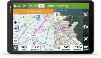 Garmin RV 895, 8" GPS Navigator, Custom Routing, High-Resolution Birdseye Satellite Imagery, Directory of Parks and Services, Landscape or Portrait View Display (Renewed)